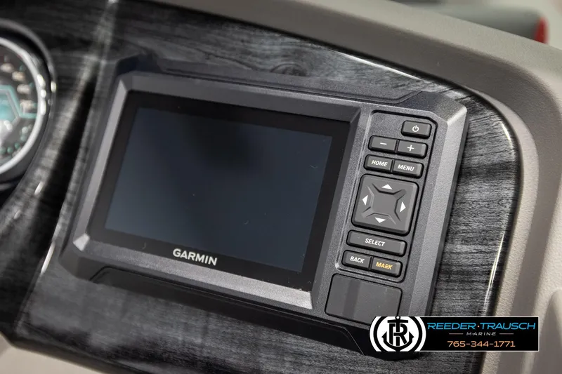 Slide: The Image of Garmin navigation system in 2026 Avalon LSZ Vrl boat dashboard, featuring control buttons. - 35