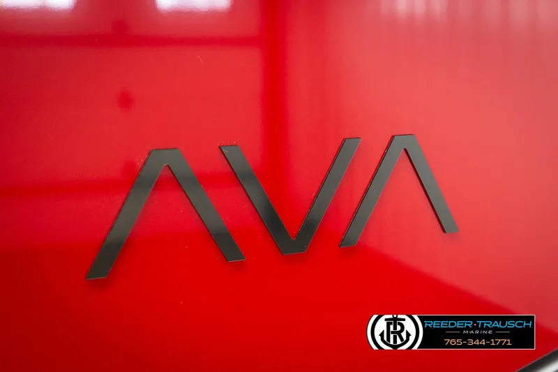 Slide: The Image of Red Avalon LSZ Vrl 2026 with bold black lettering, Reeder-Trausch Marine logo. - 45