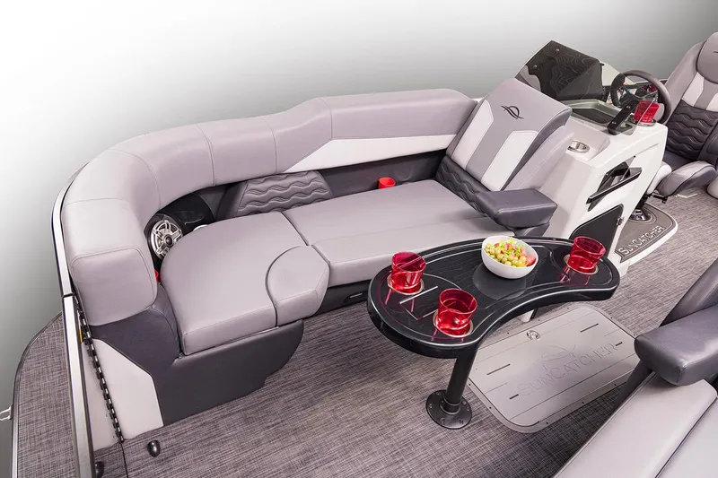 Slide: The Image of Battery compartment of 2026 SunCatcher Diamond Elite 324 SL with wiring and connections. - 7