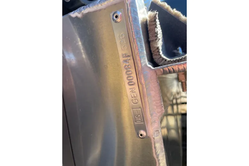 Slide: The Image of Close-up of SunCatcher Select 322SL 2026 metal component with serial number. - 30