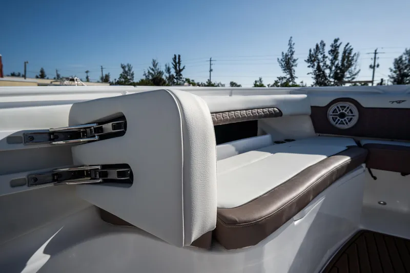 Slide: The Image of 2021 Tidewater 320 CC Adventure boat with sleek hardtop and modern design. - 46