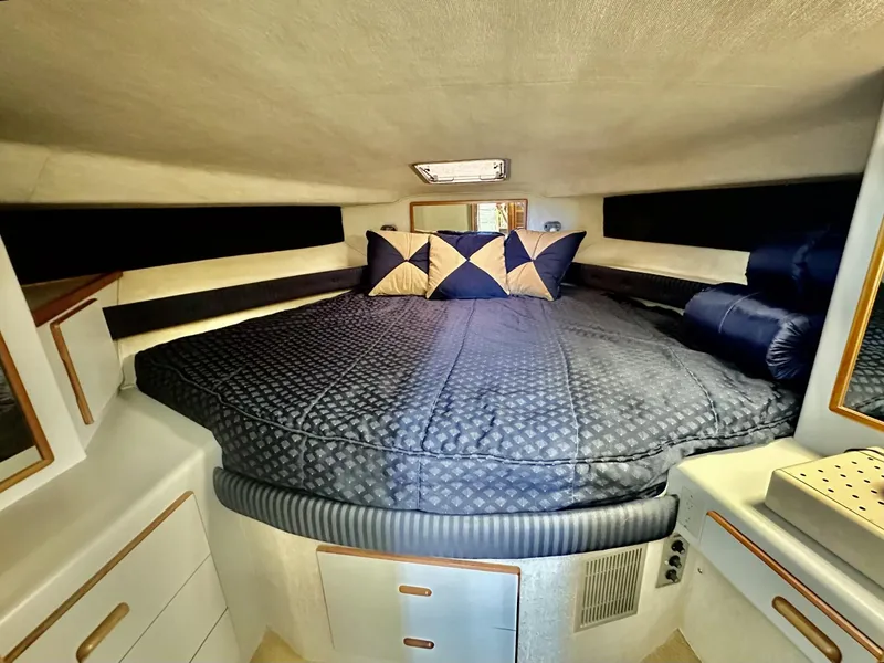 Slide: The Image of Interior of 1990 Sea Ray 380 Aft Cabin yacht. - 5