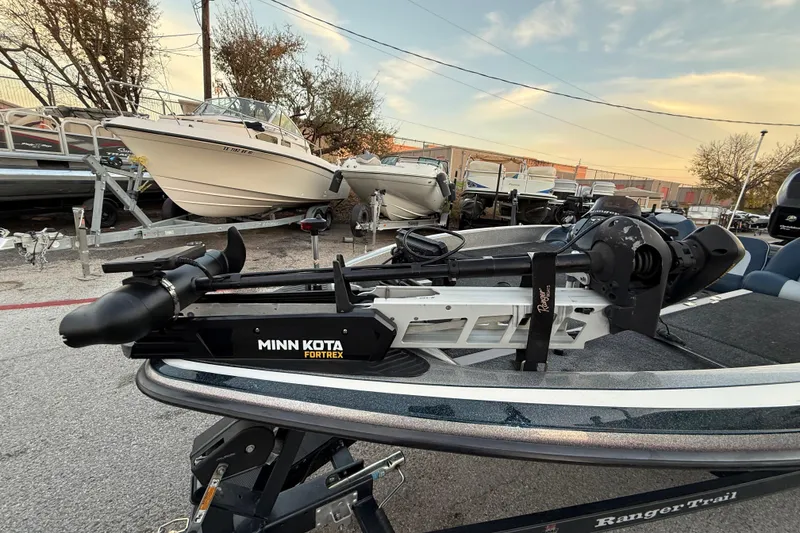Slide: The Image of 2007 Ranger Z19 Comanche boat with Mercury Pro XS engine on trailer. - 14