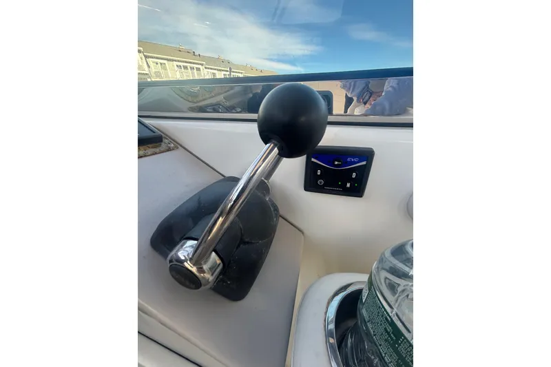 Slide: The Image of Control panel on 2006 Formula 34 Performance Cruiser with Sea Tow sticker visible. - 26