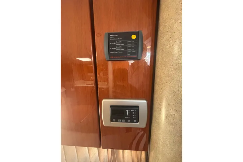 Slide: The Image of Electrical control panel of a 2006 Formula 34 Performance Cruiser boat. - 43