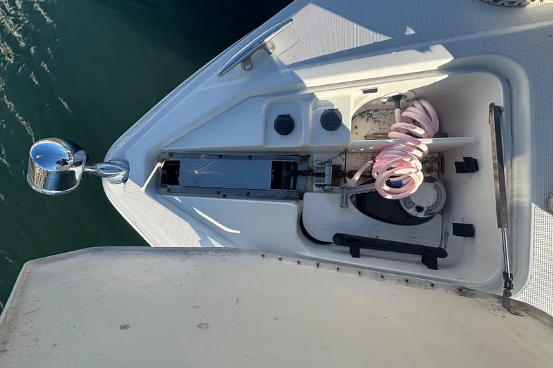 Slide: The Image of Interior of 2006 Formula 34 Performance Cruiser with bed, TV, and kitchenette. - 59