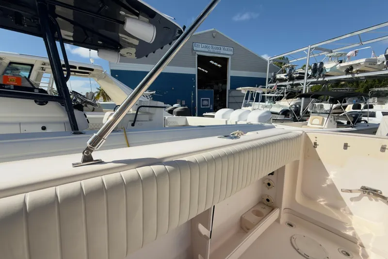 Slide: The Image of 2005 Grady-White Express 330 boat at Key Largo Harbor Marina, showcasing interior details. - 55