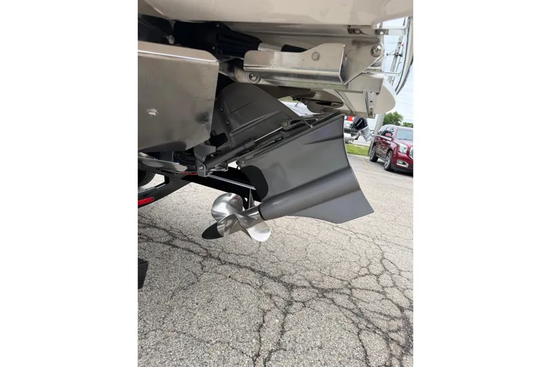 Slide: The Image of 2026 Regal LS9 Surf boat propeller and stern drive detail. - 23