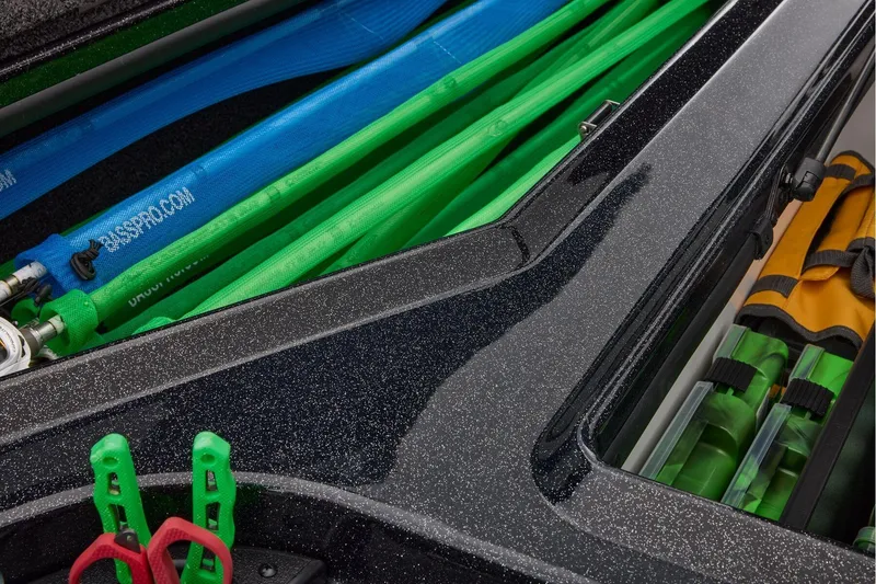 Slide: The Image of Open storage compartment in 2026 Nitro Z19 XL Pro boat. - 23