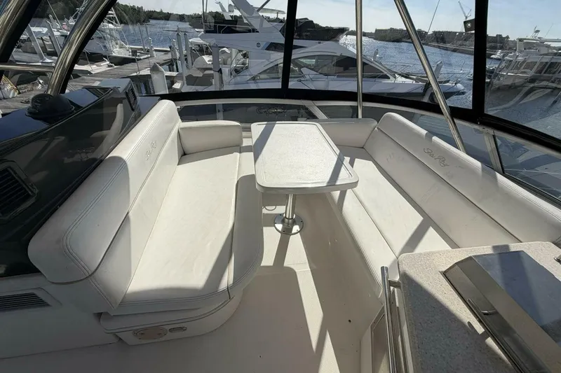 Slide: The Image of 2008 Sea Ray 47 Sedan Bridge - Flybridge Kitchen - 11