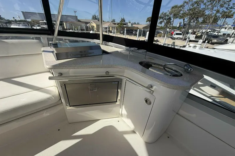 Slide: The Image of 2008 Sea Ray 47 Sedan Bridge - Aft Deck - 12