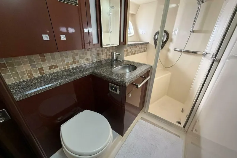 Slide: The Image of 2008 Sea Ray 47 Sedan Bridge - Head - 25