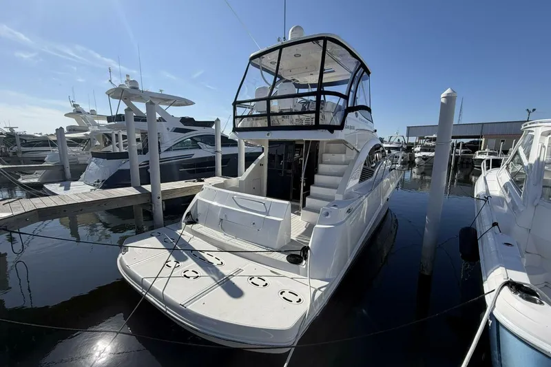Slide: The Image of 2008 Sea Ray 47 Sedan Bridge - Profile - 29