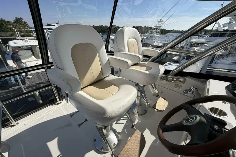 Slide: The Image of 2008 Sea Ray 47 Sedan Bridge - Flybridge Seating - 9