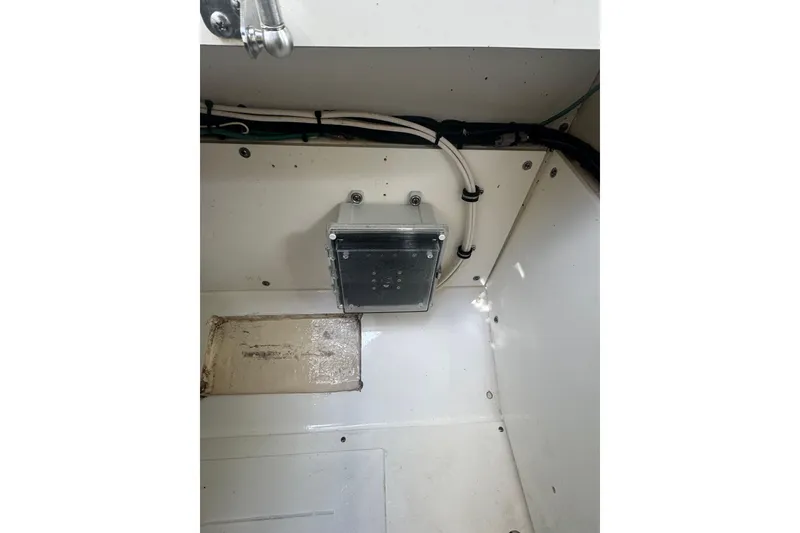 Slide: The Image of Interior of 2023 Pursuit DC 326 Dual Console with wiring. - 39