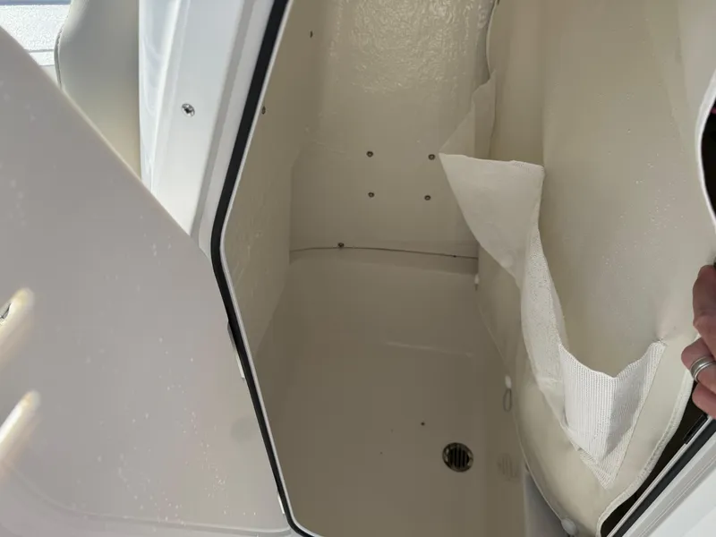 Slide: The Image of Interior storage compartment of 2025 Key West 210 Bay Reef boat. - 15