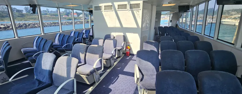 Slide: The Image of Interior of 2008 Custom High Speed 70pax COI Passenger vessel with blue seating. - 30