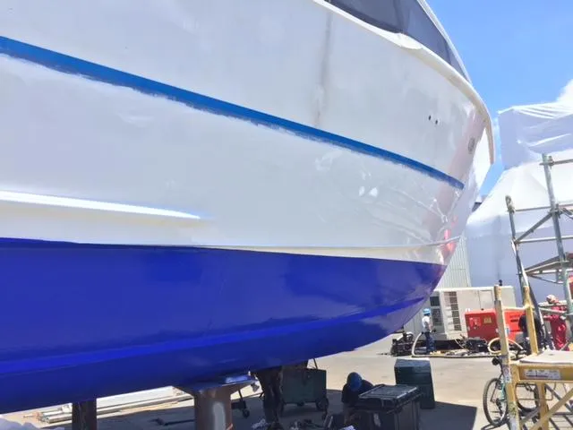 Slide: The Image of High-speed passenger boat, Custom model, 2008, docked for maintenance. - 9