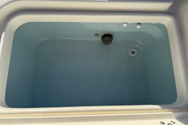 Slide: The Image of Livewell in 2026 Key West 188 Bay Reef boat, filled with water. - 19