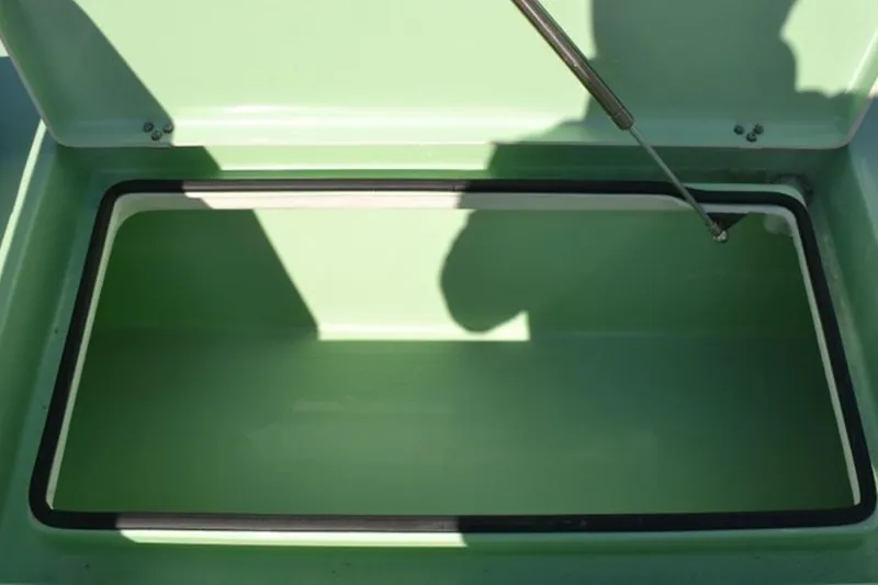 Slide: The Image of 2019 Maverick 18 HPX-V boat cruising on open water, aerial view. - 6