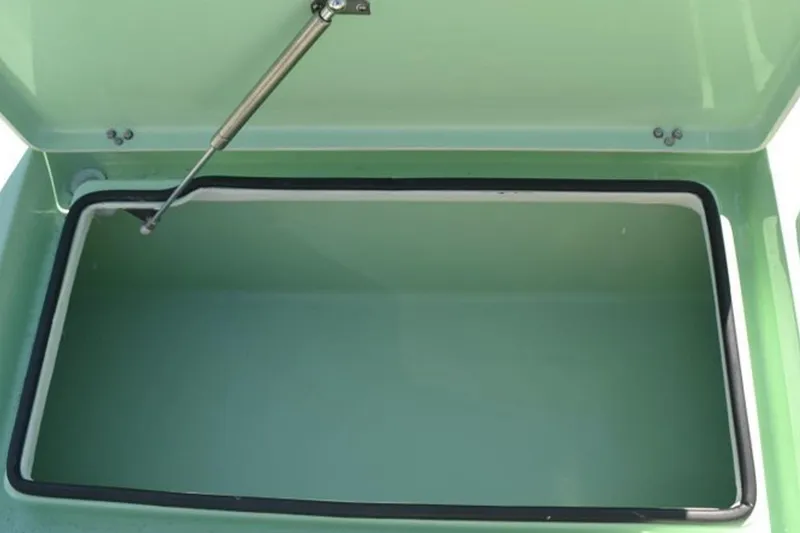 Slide: The Image of 2019 Maverick 18 HPX-V boat cruising on open water with driver. - 8