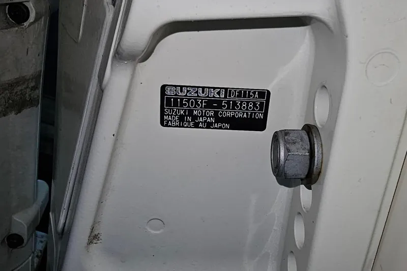 Slide: The Image of Suzuki motor label on 2016 Barracuda 188 CCR, made in Japan. - 18