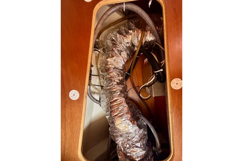 Slide: The Image of 2015 Salona 35 yacht interior wiring and ductwork detail. - 36