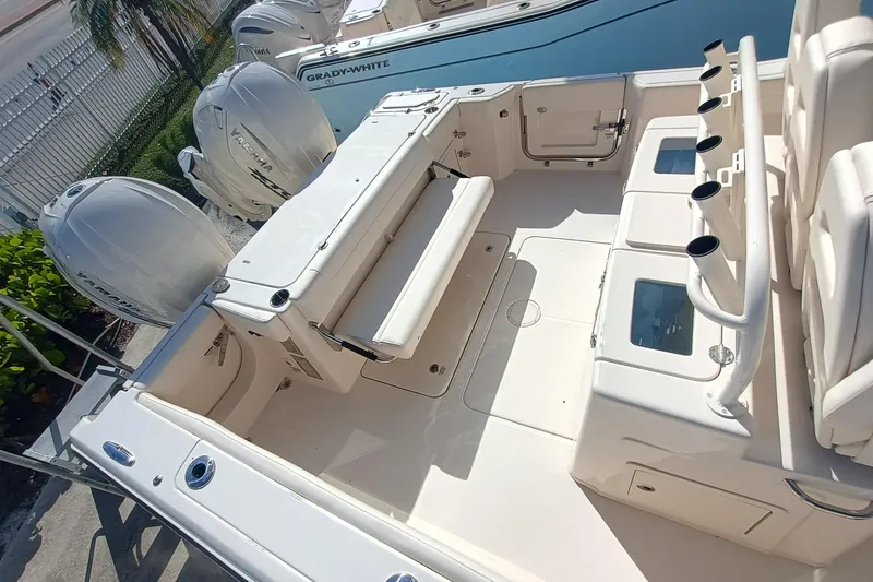 Slide: The Image of Interior of Grady-White Canyon 336 boat, year 2026. - 26