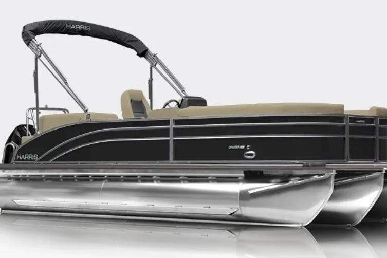 The Image of 2026 Harris Cruiser 230 CW pontoon boat with sleek design and modern features. - 1