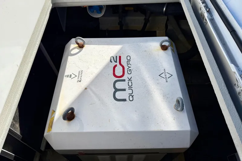 Slide: The Image of MC² Quick Gyro stabilizer in 2021 Gulf Crosser 44 boat compartment. - 31