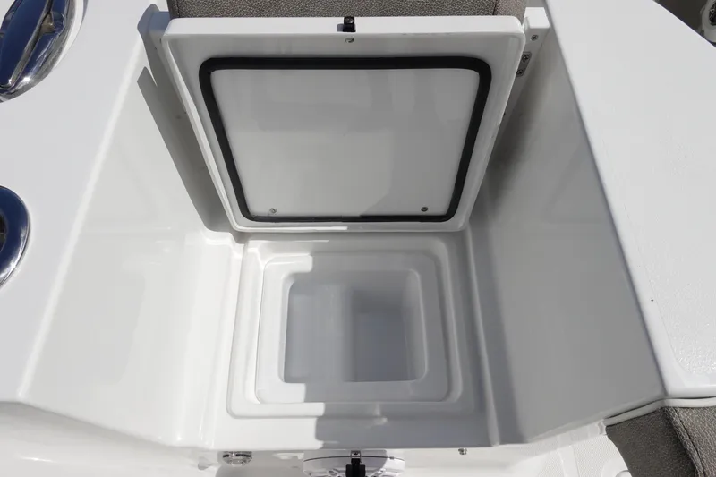 Slide: The Image of Open storage compartment on 2026 Sea Hunt Gamefish 30 Coffin Box boat. - 12