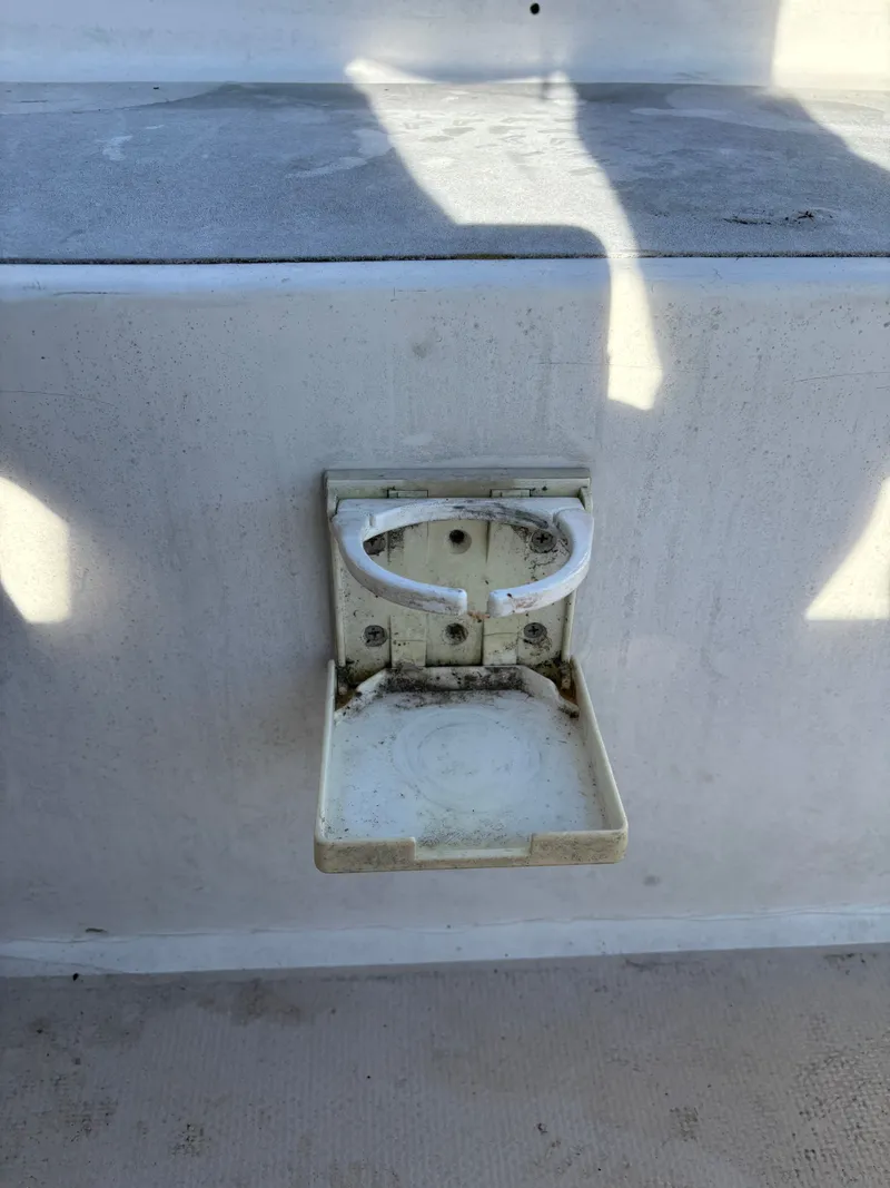 Slide: The Image of Old cup holder on Catalina 25 boat, year 1986. - 31