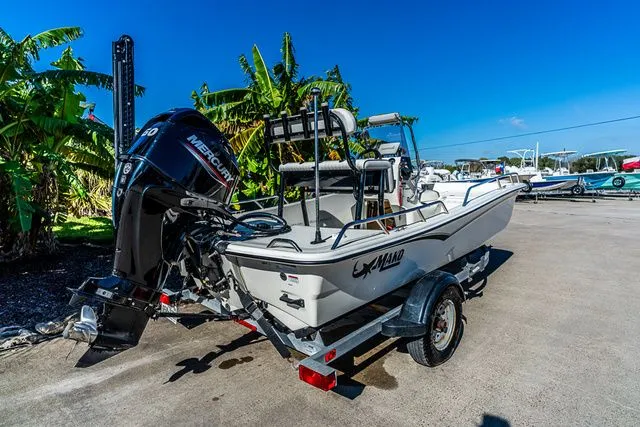 Slide: The Image of Mako SKIFF 15CC 2022 boat on trailer, sunny day. - 3
