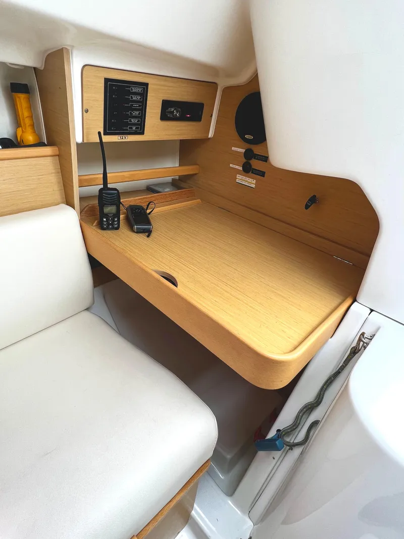 Slide: The Image of Interior of Beneteau FIRST 25 S sailboat, year 2014. - 18