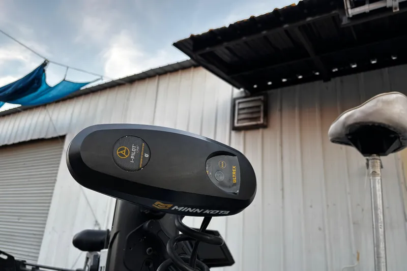 Slide: The Image of 2014 Skeeter ZX20 boat deck with fishing equipment and electronics. - 24