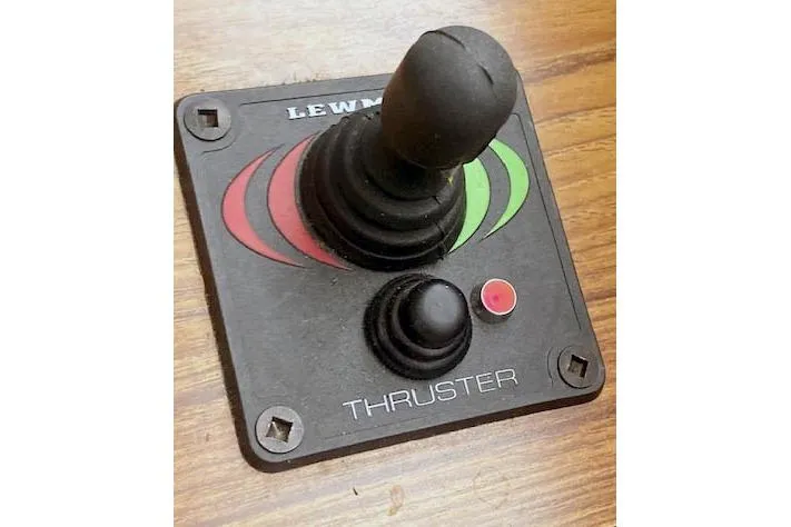 Slide: The Image of Joystick control for Lewmar thruster on 2018 Ranger Tugs R-27 boat. - 31