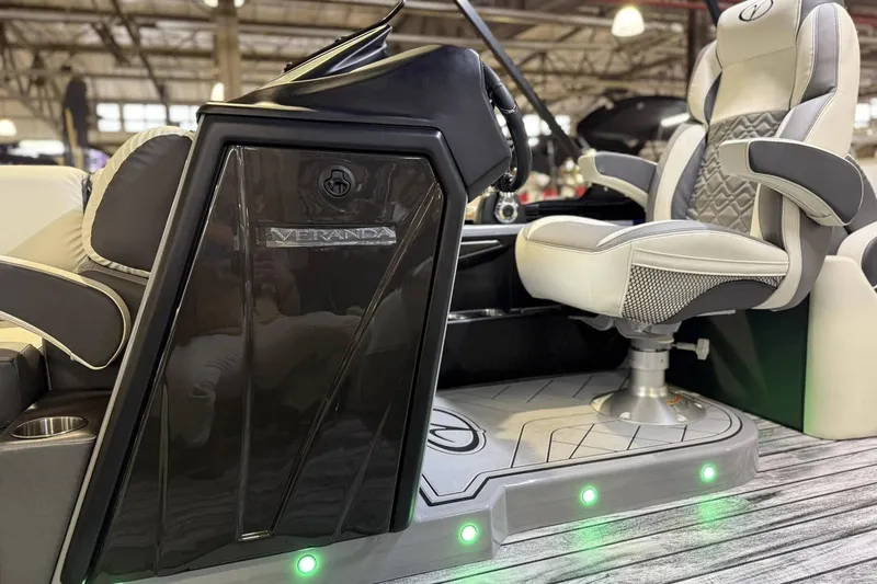 Slide: The Image of Luxurious interior of 2025 Veranda Relax VR 22 RC boat with modern seating and controls. - 7