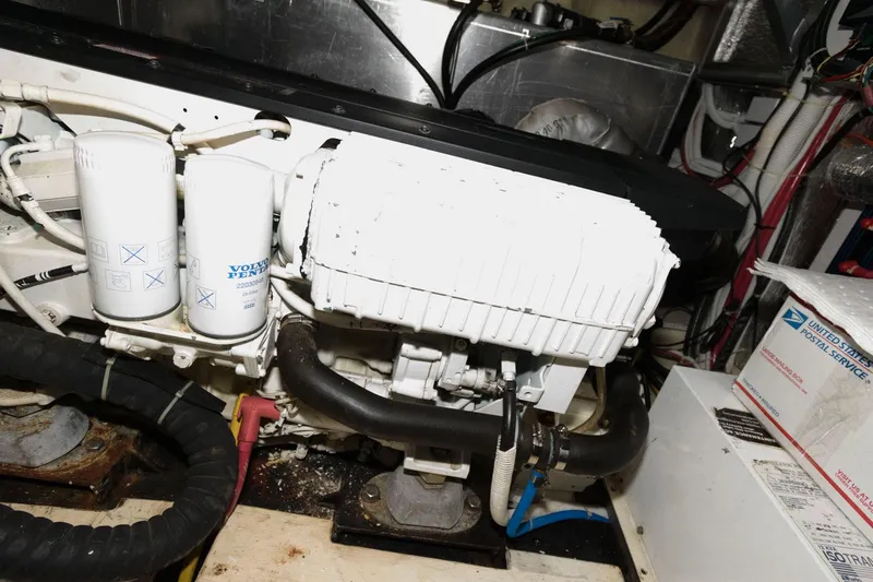 Slide: The Image of Engine room of a 2007 Carver 43 Motor Yacht with Volvo Penta components. - 34