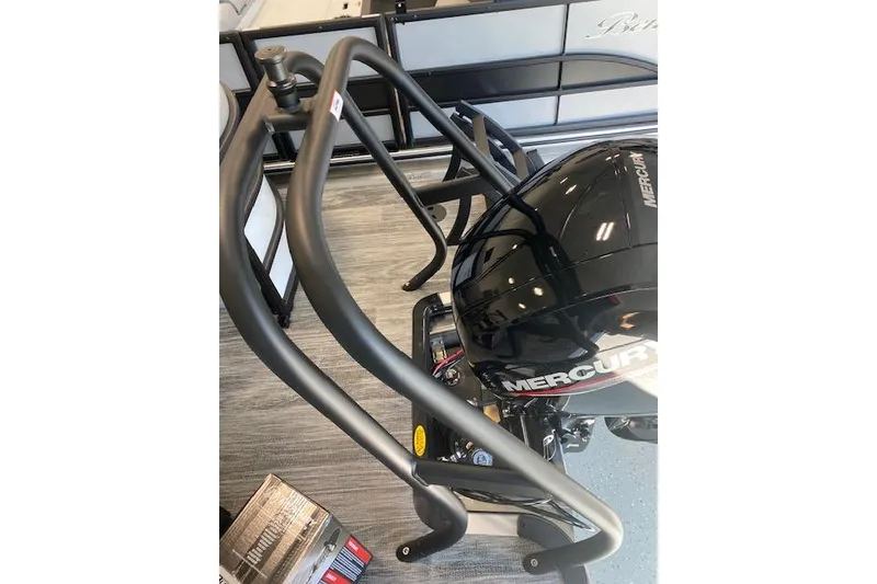 Slide: The Image of 2026 Bentley Pontoons Legacy 223 Navigator with Mercury engine, detailed view. - 20