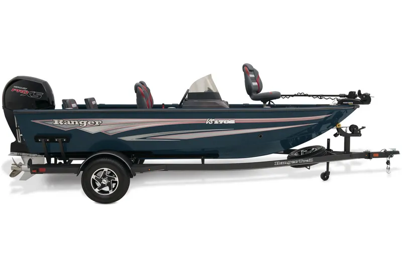 Slide: The Image of 2026 Ranger VS1782SC Reata boat interior with dashboard and storage compartment. - 15