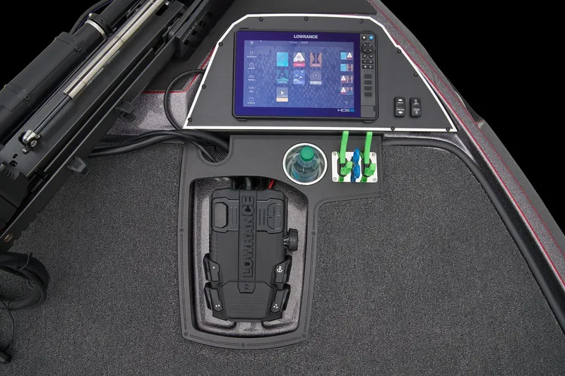 Slide: The Image of 2026 Ranger Z519R boat interior with dual seats and modern design. - 16