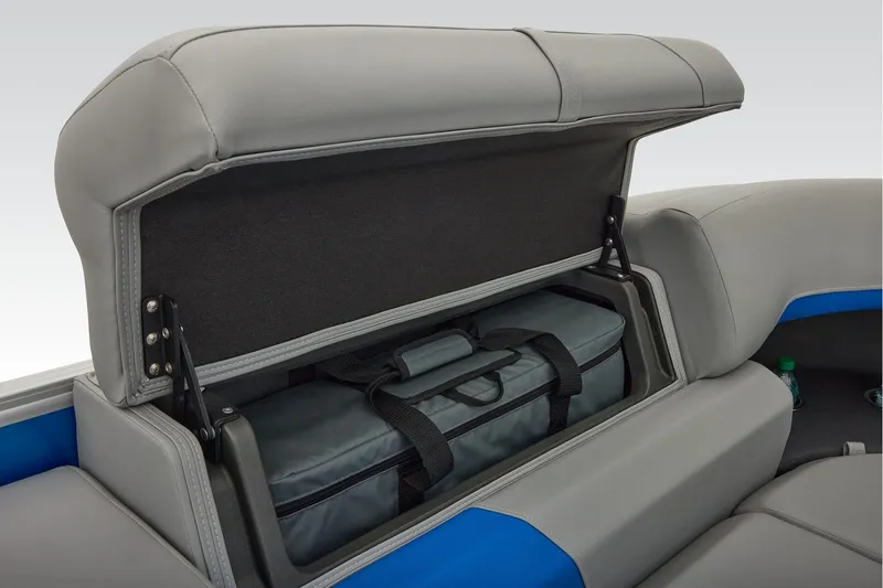 Slide: The Image of 2026 Sun Tracker Party Barge 22 RF XP3 with Mercury outboard motor. - 22