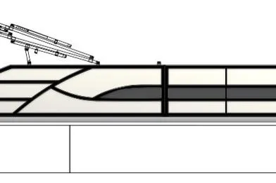 The Image of 2026 Bentley Pontoons Legacy 223 Swingback, side view illustration. - 0