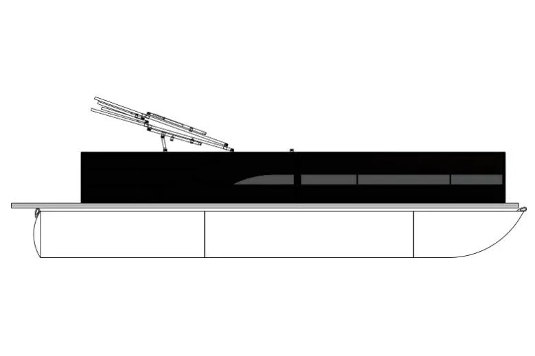 The Image of 2026 Bentley Pontoons Legacy 243 Navigator side view illustration. - 1