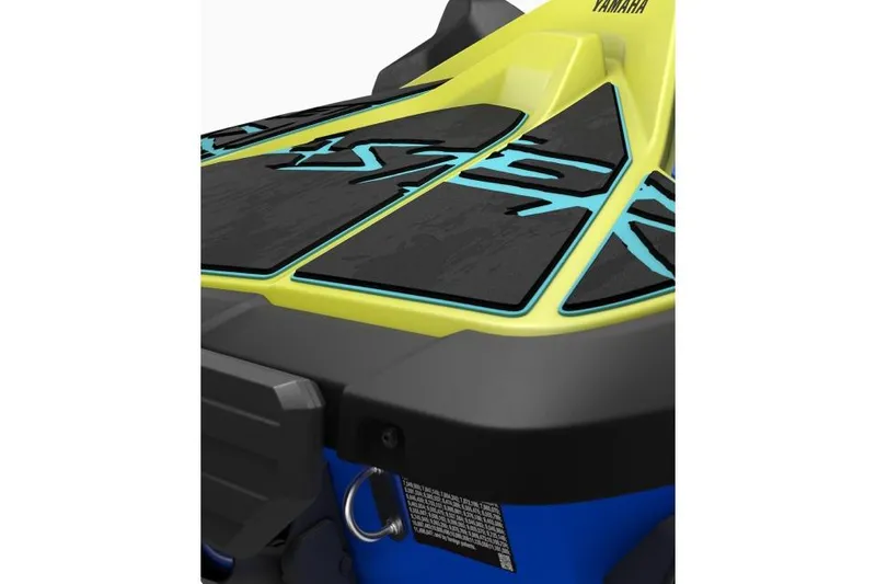 Slide: The Image of Manufacturer Provided Image: 2026 Yamaha WaveRunner JetBlaster PRO 2-Up, vibrant design with blue and yellow accents. - 9