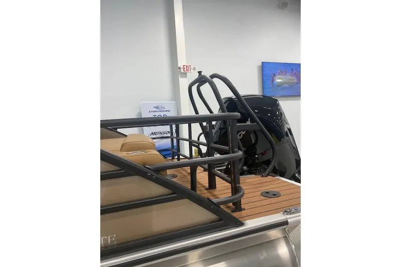 Slide: The Image of 2026 Bentley Pontoons Elite 253 Swingback with sleek design and modern features. - 22