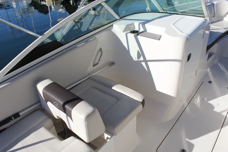 Slide: The Image of Interior of 2024 Sailfish 226DC boat with seating area. - 13