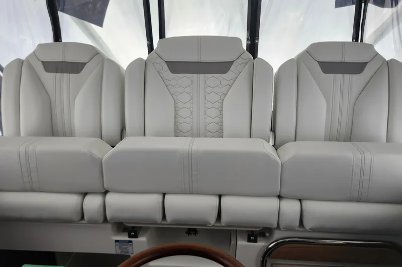 Slide: The Image of Luxurious seating in the 2026 Tiara Yachts 34 LS, featuring elegant design and comfort. - 20