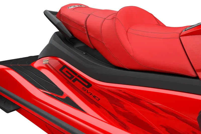 Slide: The Image of Manufacturer Provided Image: 2026 Yamaha WaveRunner GP SVHO in vibrant red with sleek design details. - 6