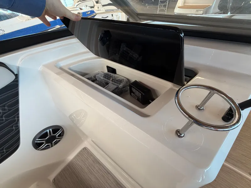 Slide: The Image of Storage compartment in Sea Ray SPX 210 boat, model 2026. - 22